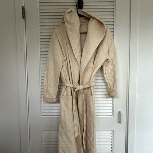 Field Day Cream Hooded Robe